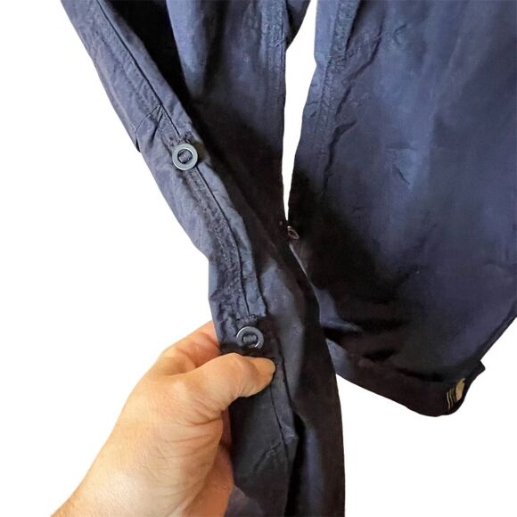 Lands' End Women's Convertible Hiking Pants Navy Blue Size 12 Casual - Picture 3 of 7